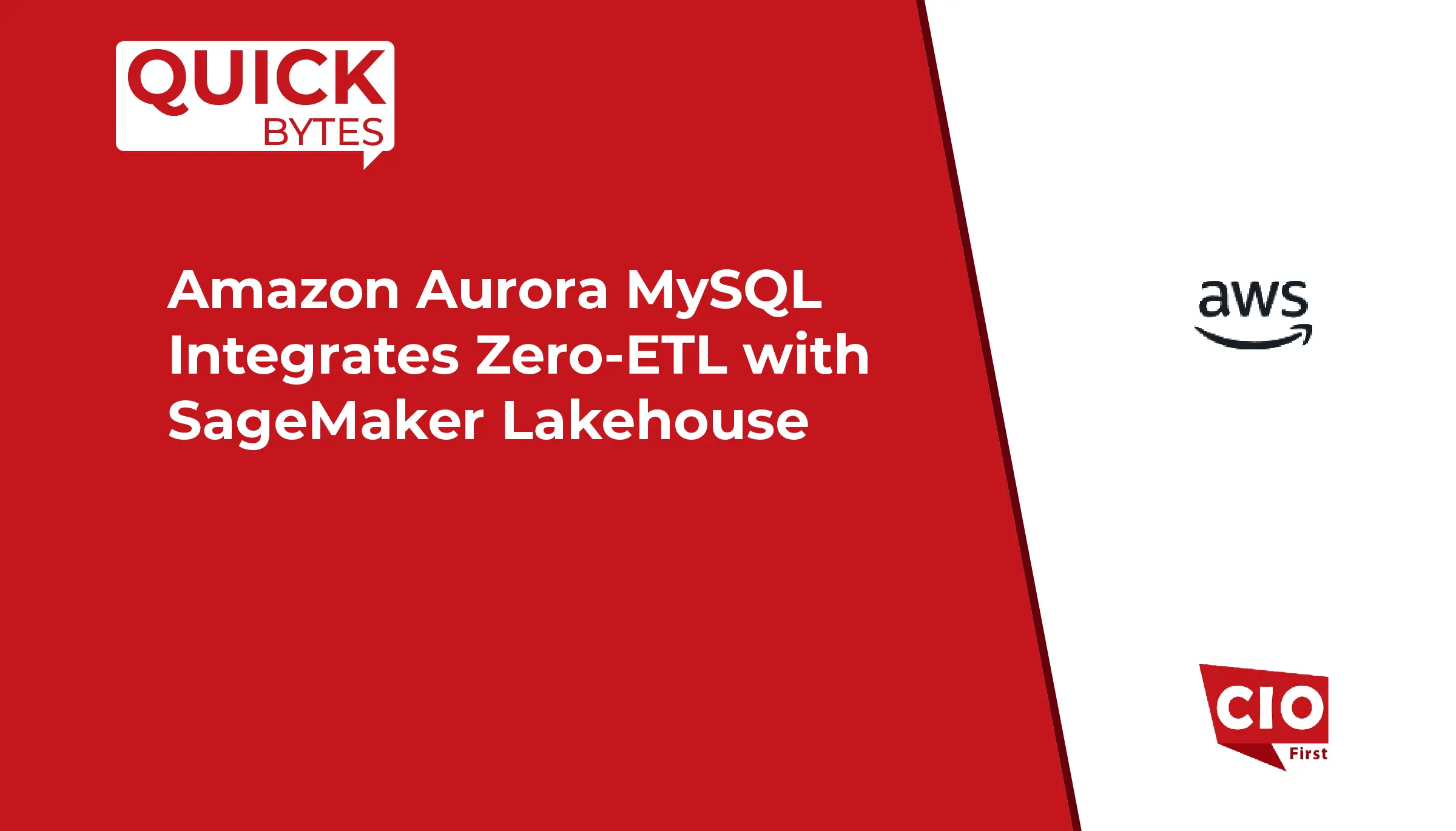Amazon Aurora MySQL Integrates Zero-ETL with SageMaker Lakehouse