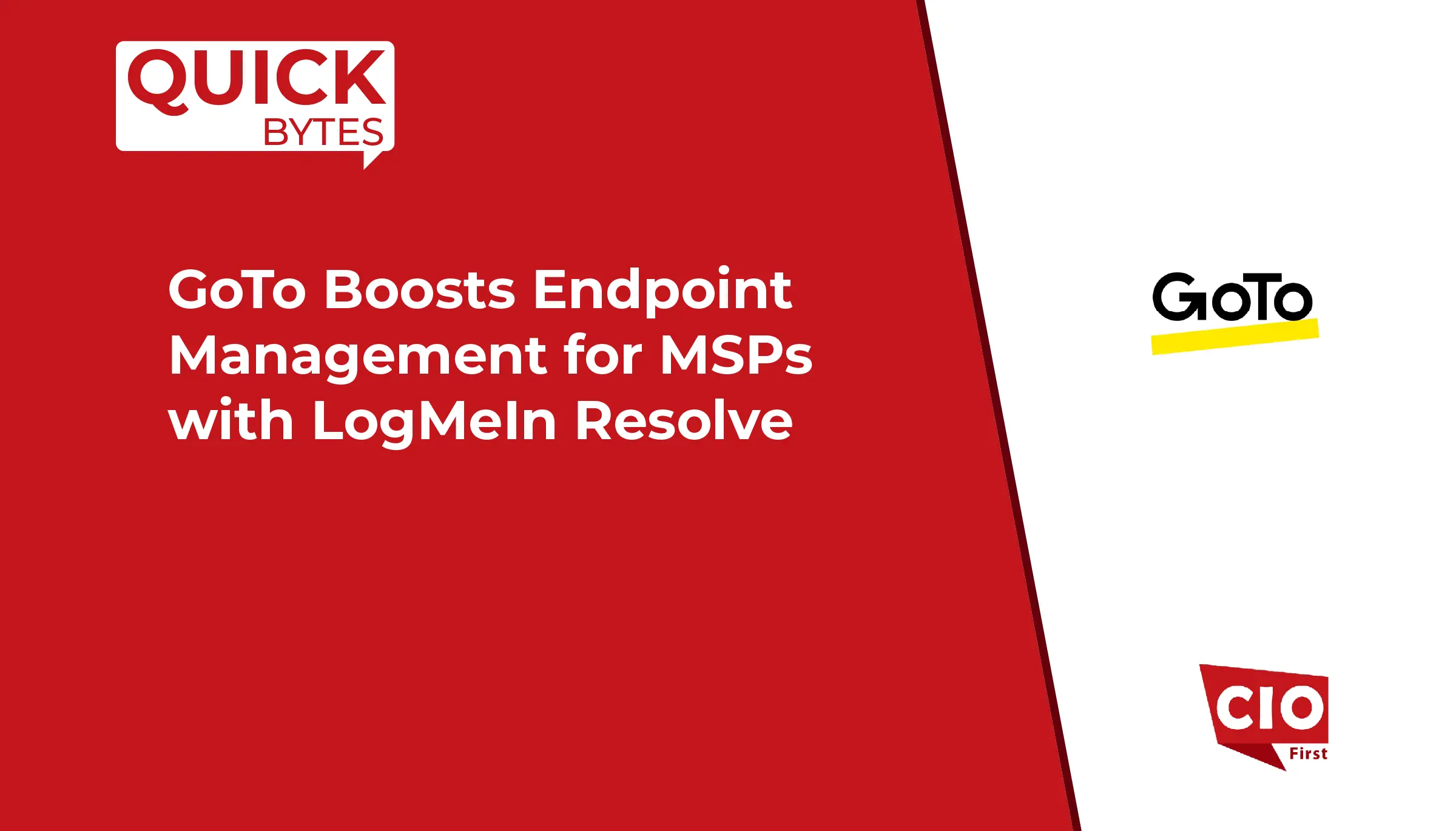 GoTo Boosts Endpoint Management for MSPs with LogMeIn Resolve