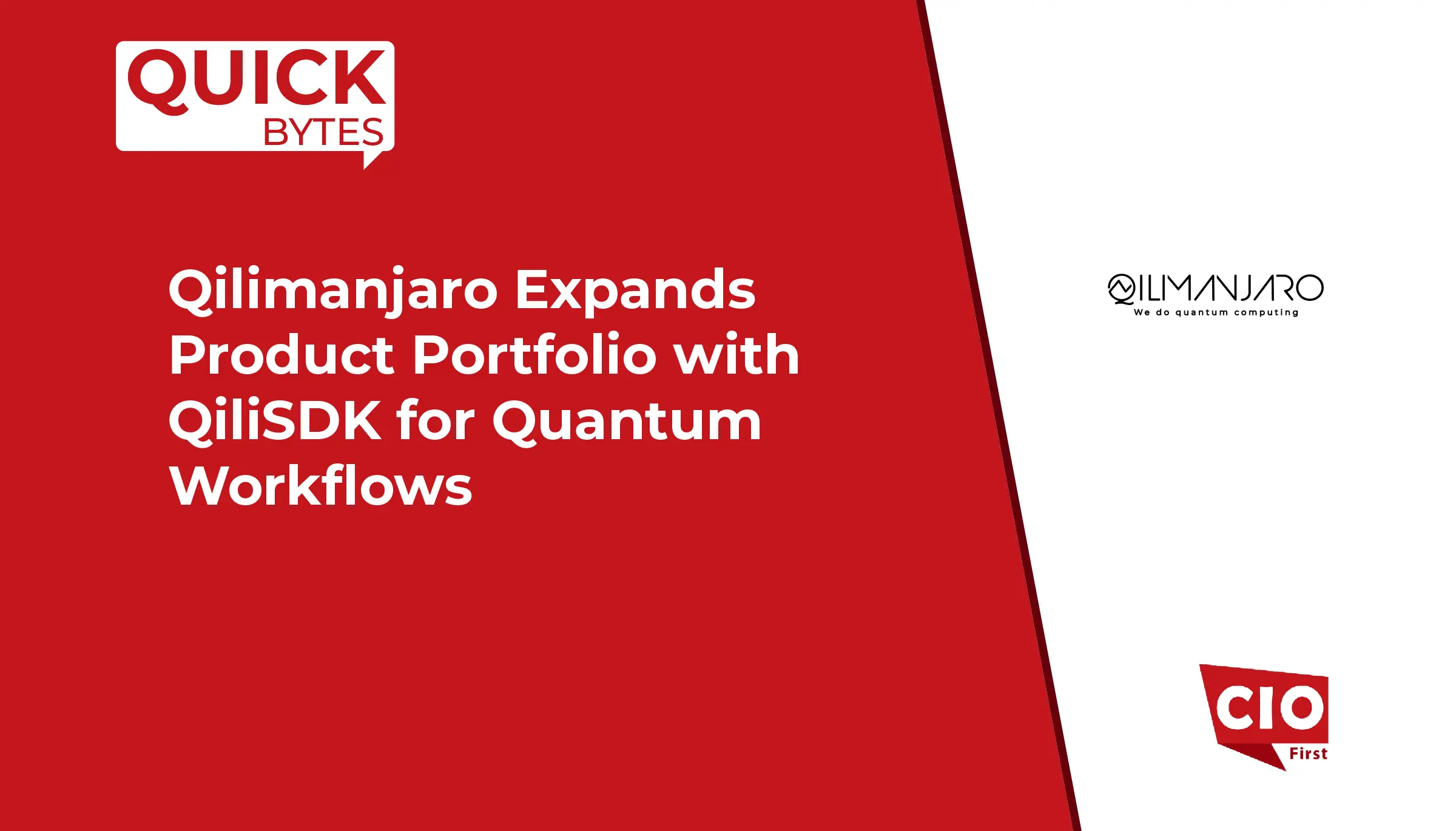 Qilimanjaro Expands Product Portfolio with QiliSDK for Quantum Workflows