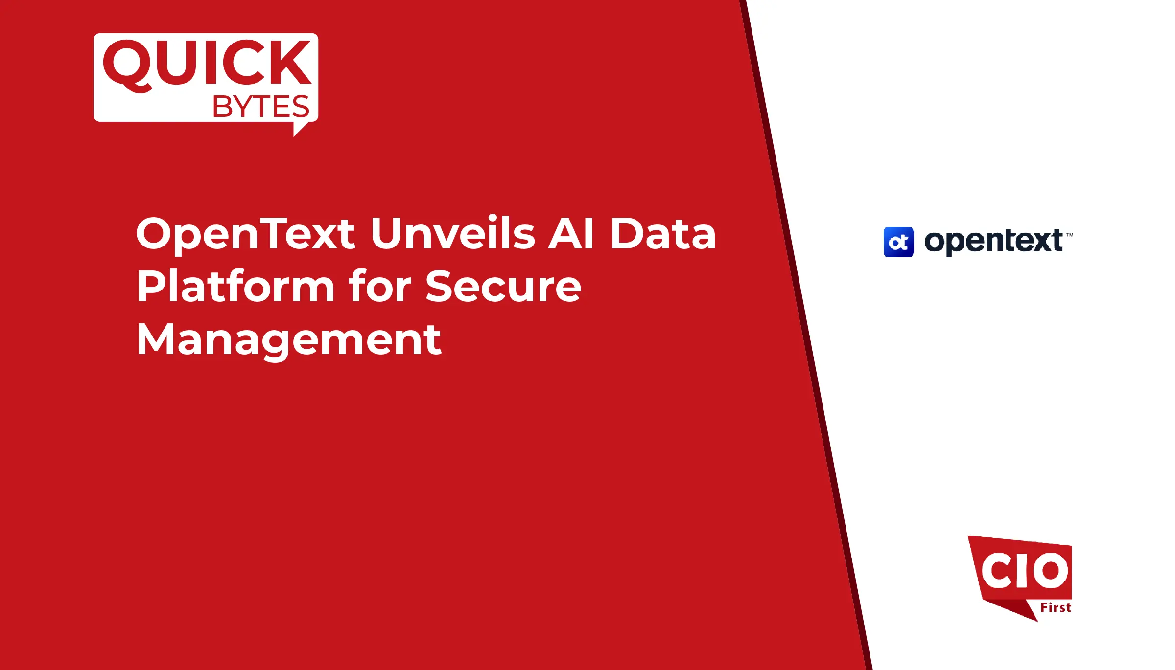 OpenText Unveils AI Data Platform for Secure Management